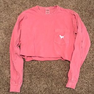 PINK Cropped T-Shirt